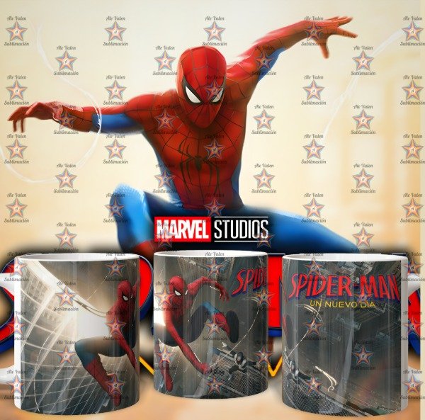 Producto - plantillas para taza de SPIDERMAN UN NUEVO DIA - 9
