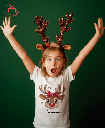 Producto - Remera Cabrita y nombre de navidad