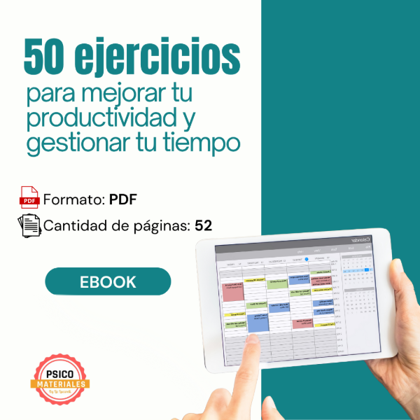 Producto - Ebook 50 ejercicios para mejorar tu productividad y gestionar tu tiempo