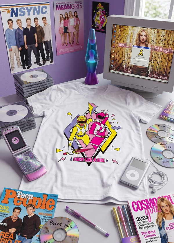 Producto - Remera Mujer Power Ranger Rosa