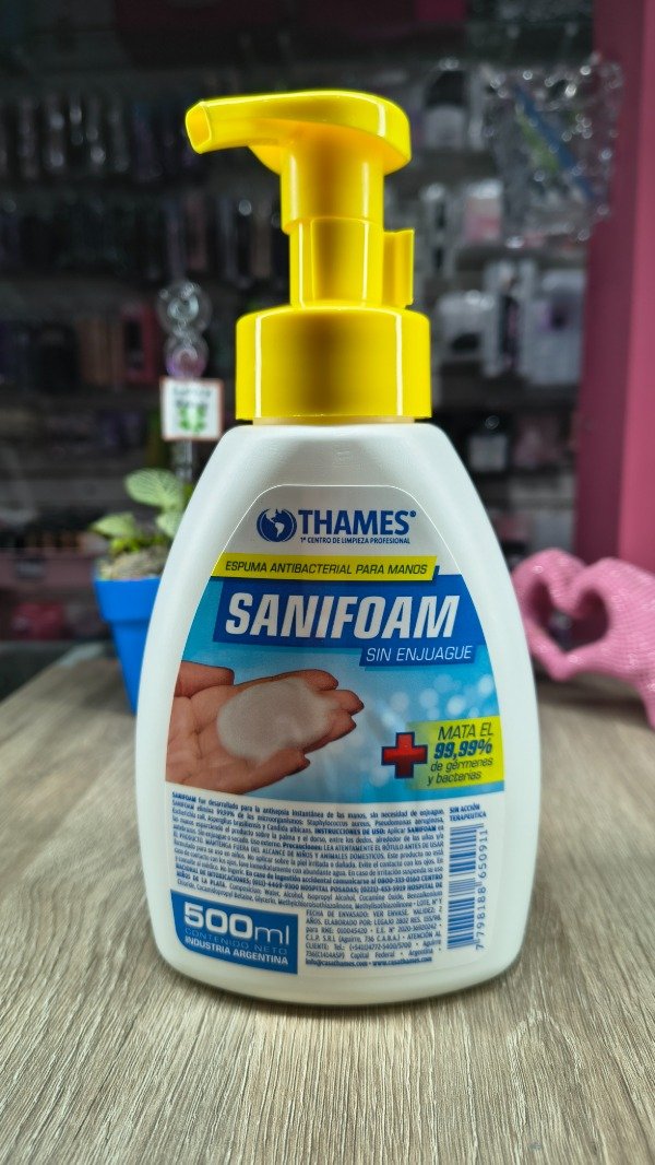 Producto - ALCOHOL EN ESPUMA  SANIFOAM 5ML