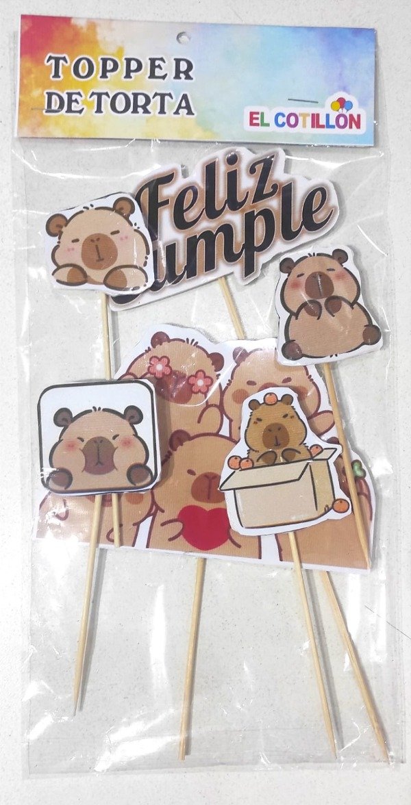 Producto - Toppers para tortas personajes 6 piezas