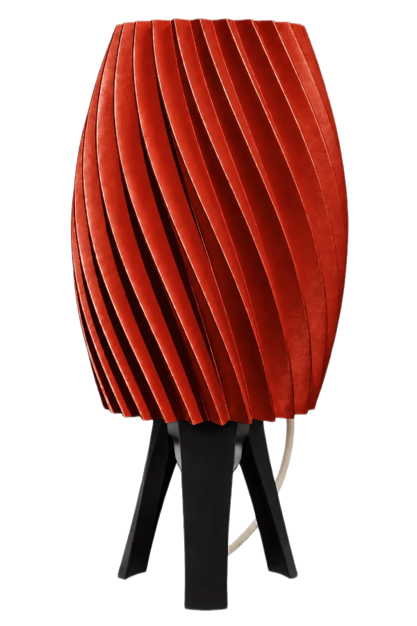 Producto - Lámpara Velador Lidia (27x17 cm) -Diseño Espiral Escultórico - 220 Volts - 8