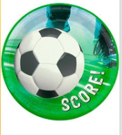 Producto - Platos polipapel 18cm futbol x10u