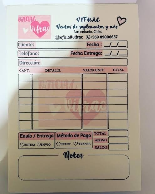 Producto - Talonarios A6 a Color