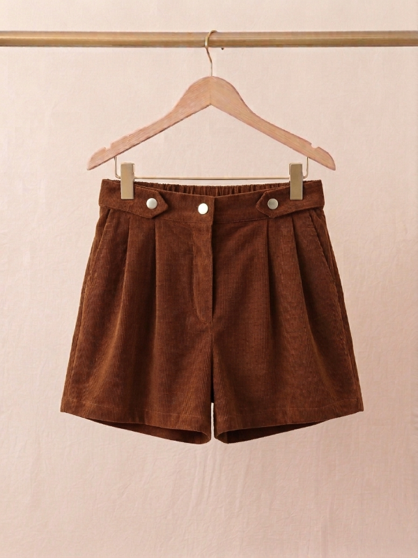 Producto - Short corderoy - Cafe