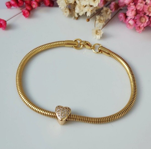 Producto - Pulsera Corazón Gold estilo Pandora