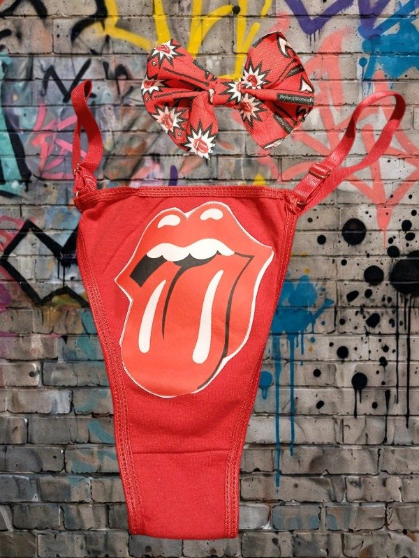 Producto - Combo  colaless colita moño  the rolling  stones 4