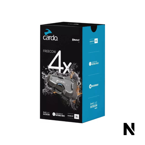 Producto - Intercomunicador Cardo Freecom 4 Simple Bluetooth Moto Resistente - 0
