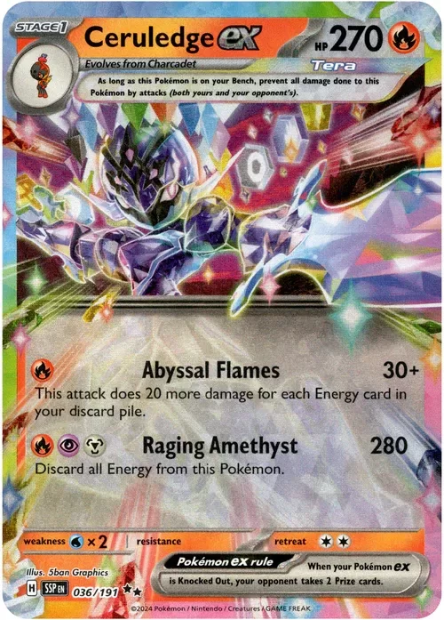 Producto - Ceruledge ex - 036/191 - Surging Sparks - Holo