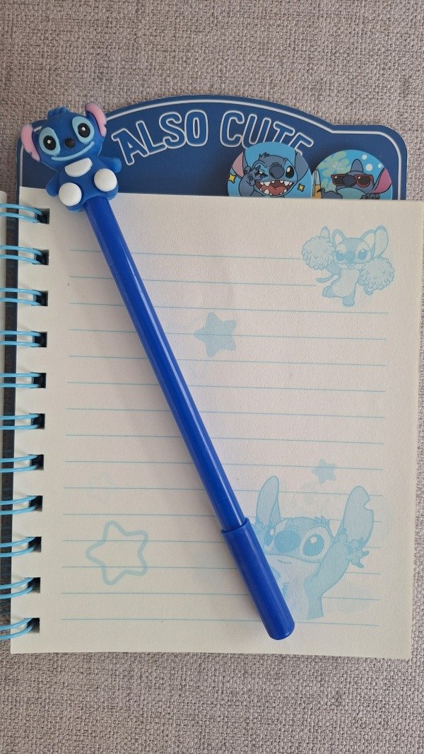Producto - Anotador Stitch con lapicera - 2