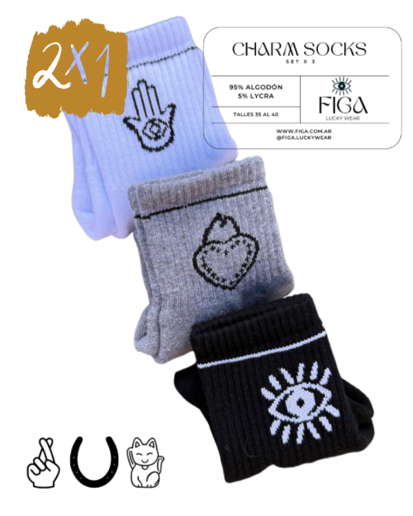 Producto - Charm Socks - Set x 3
