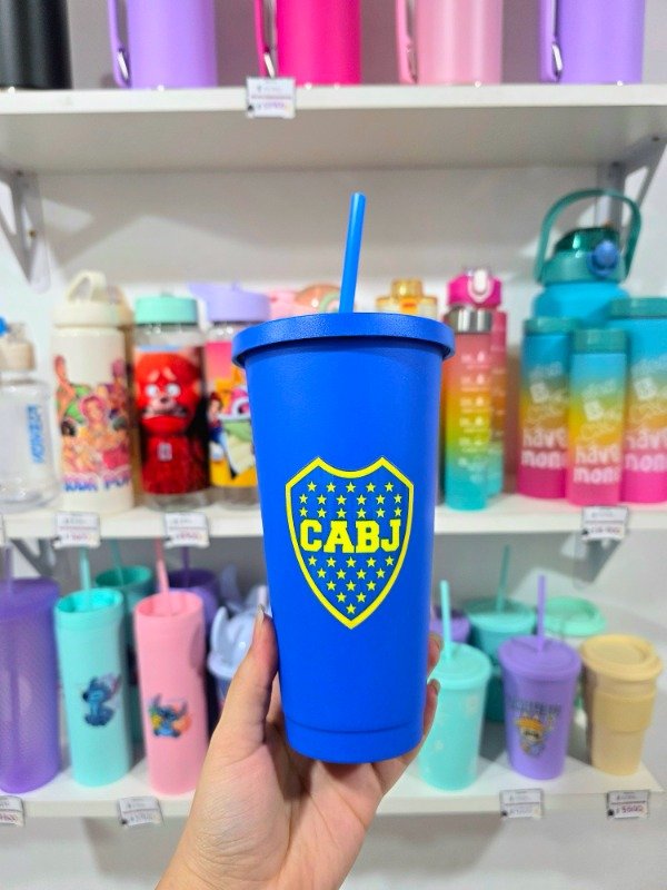 Producto - Vaso XL con sorbete: Afa/Boca/River - 2