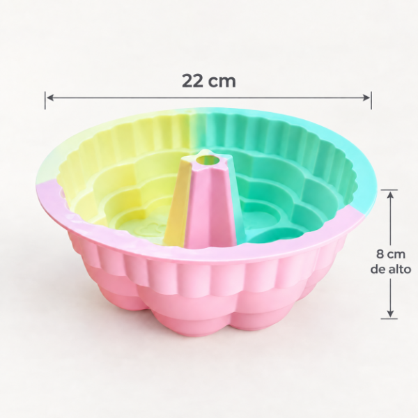 Producto - MOLDE DE SILICONA SAVARIN FORMA DE CORAZONES APTO HORNO MICROONDAS AIRFRIER - 1