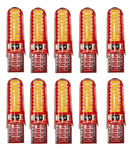 Producto - T10 SILICONA IRONMAN 12v - CANBUS AMBAR