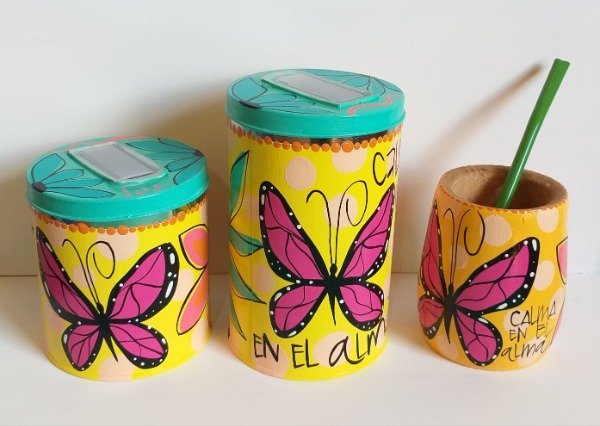Producto - Set mariposa amarilla