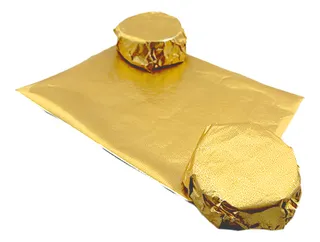 Producto - Papel Metalizado Dorado Envoltorio Alfajores
