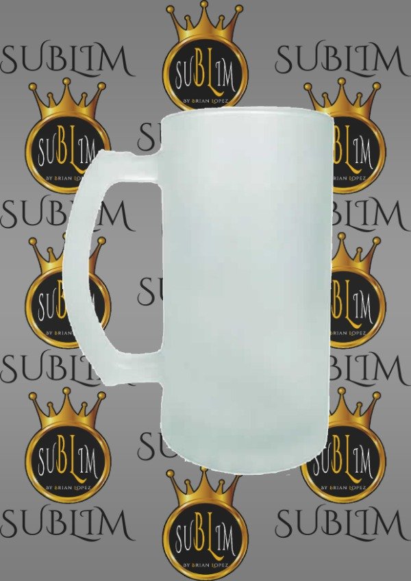 Producto - CHOPP DE VIDRIO ESMERILADO SUBLIMABLE