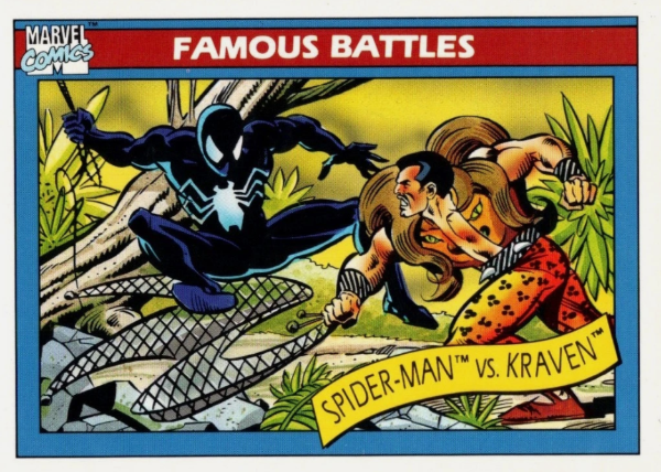 Producto - 1990 Impel Marvel Universe  #92 - Spider-Man vs. Kraven FB - 0