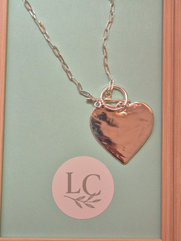 Producto - Collar pasante dije corazon liso