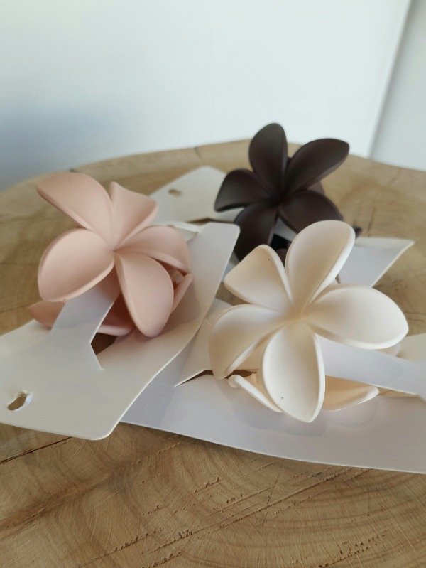 Producto - Hebillas flor hawaii pastel - AC234