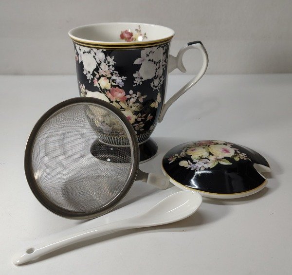 Producto - Taza con infusor y cuchara