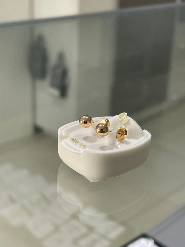 Producto - Abridor bolita de oro número 5 oro 18k