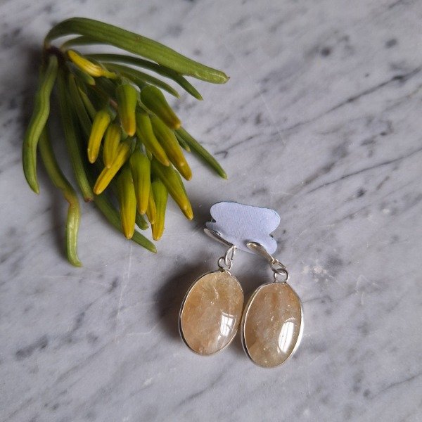 Producto - Aros Ovalo Citrino