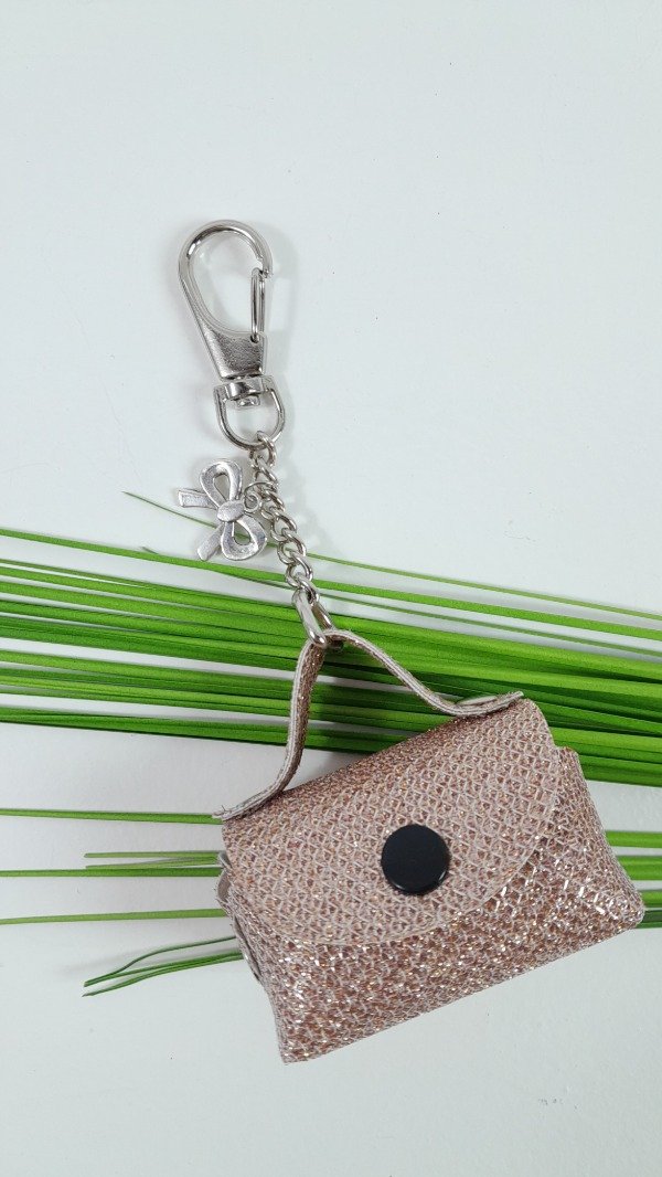 Producto - LLAVERO MINI BAG GLITTER ROSÉ