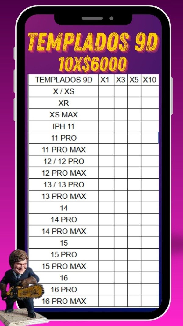 Producto - Templados 9D Iphone