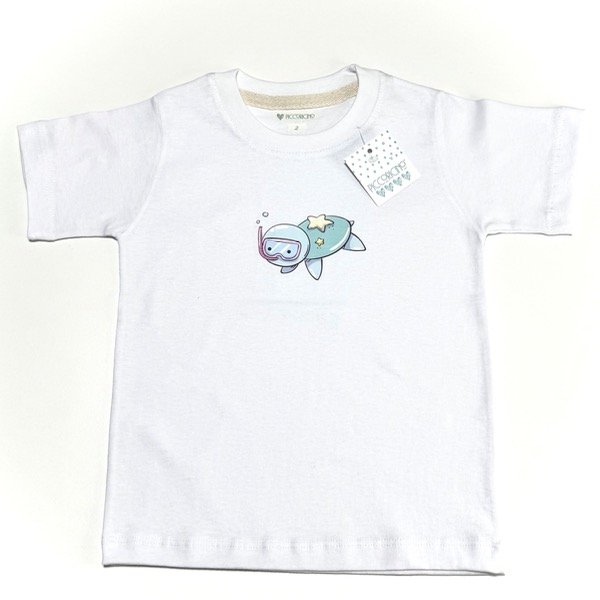 Producto - Remera jersey blanco tortuga