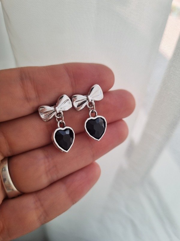 Producto - Aros coquette cora negros