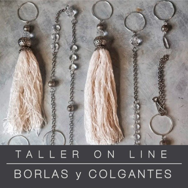 Producto - TALLER ON LINE Borlas y Colgantes Atrapasoles.