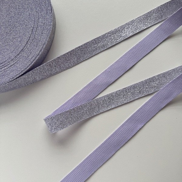 Producto - Elástico Lila glitter 2 cm - x 5 mts