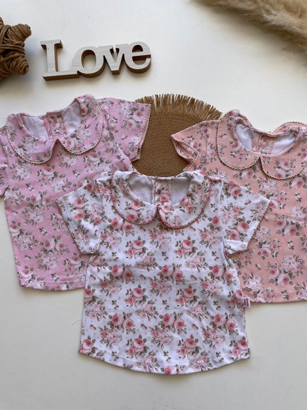 Producto - Remera Corta Floreada - COD 804