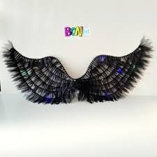 Producto - ALAS DE ANGEL CON LUZ MULTICOLOR CHICA NEGRA 60X20