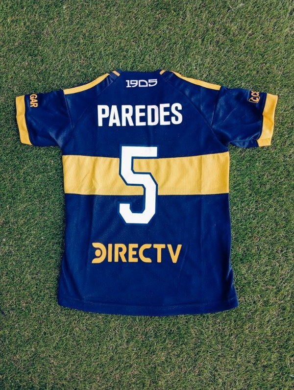 Producto - Camiseta NIÑO Boca Juniors Titular 2025 Leandro Paredes