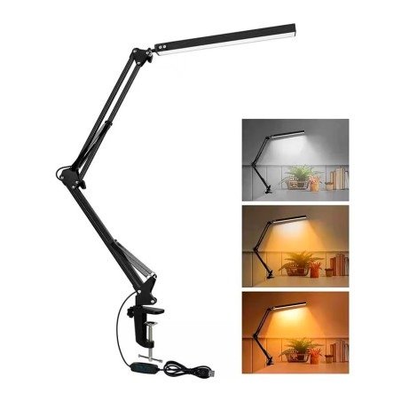 Producto - Velador De Escritorio Led Usb Con Brazo Flexible Luz Cálida Fria Y Neutra