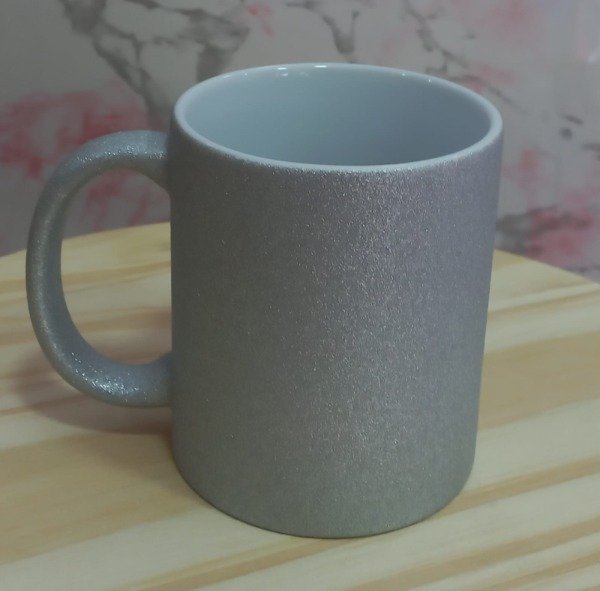 Producto - TAZA GLITTER -PLATEADA-