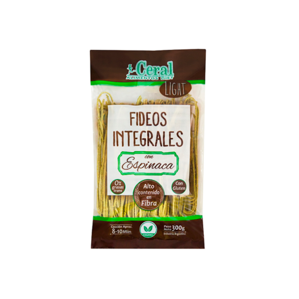 Producto - Fideos integrales con Espinaca - Ceral