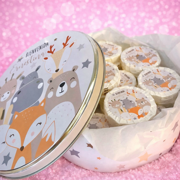 Producto - Lata central con 32 jabones