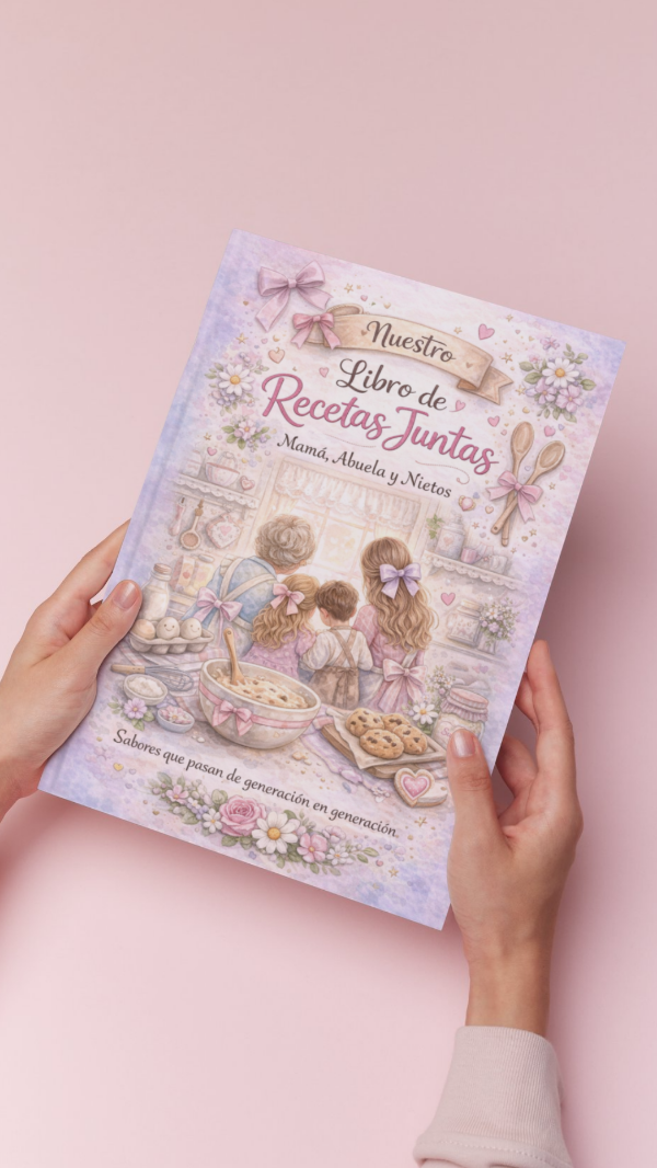 Producto - Libro de nuestras recetas abuela, mamá e hijos