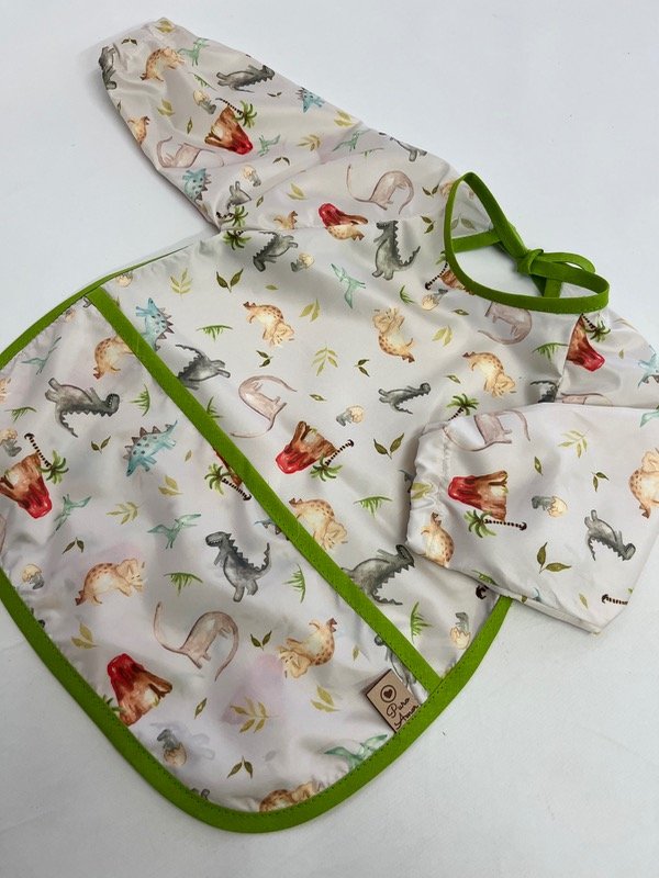 Producto - Delantal dinosaurios verde