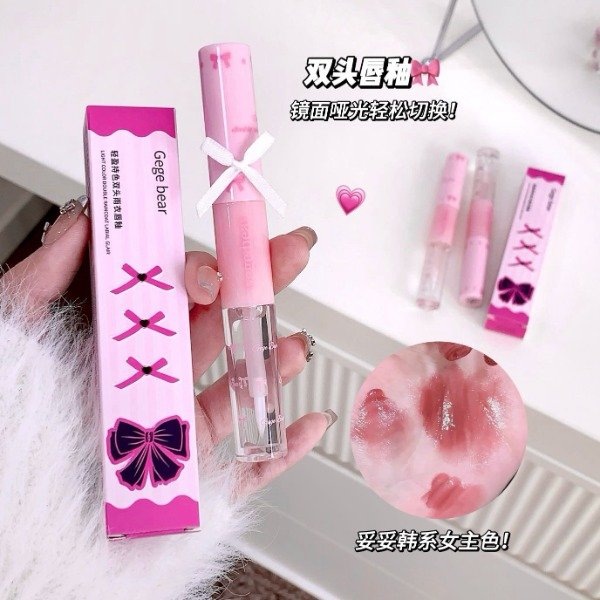 Producto - Labial glair duo matte + brillo  GEGE BEAR