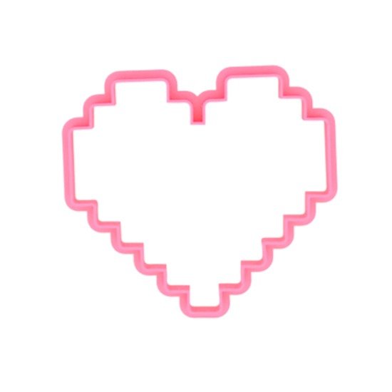 Producto - Corazon Pixelado Grande  - Contorno -