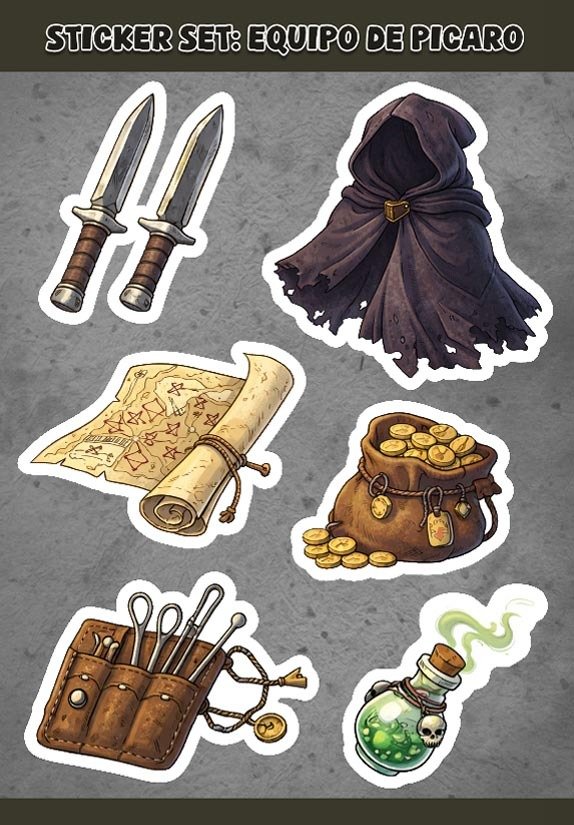 Producto - Sticker Set - Equipo de Pícaro 2