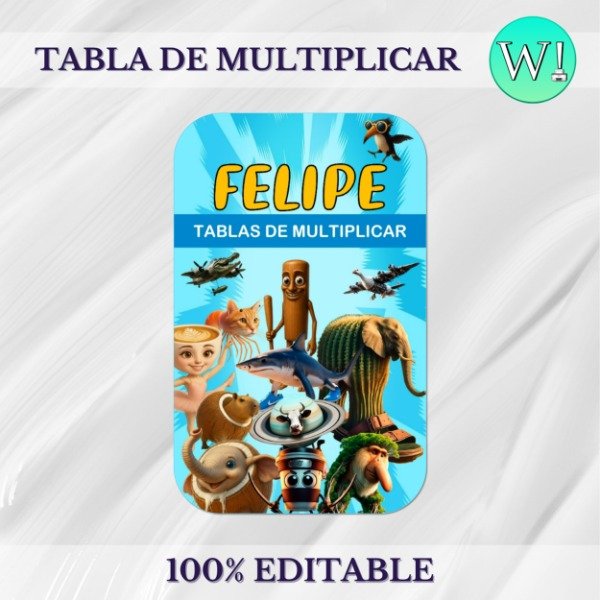 Producto - Kit Imprimible Tabla De Multiplicar Brainrot Memes Italianos