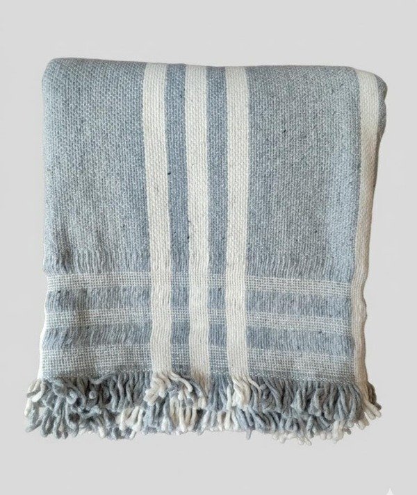 Producto - MANTA / ALFOMBRA DE ALGODON RAYADA