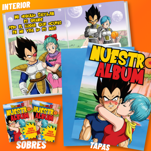 Producto - ALBUM DE FIGURITAS - VEGETA Y BULMA - (4 USD)