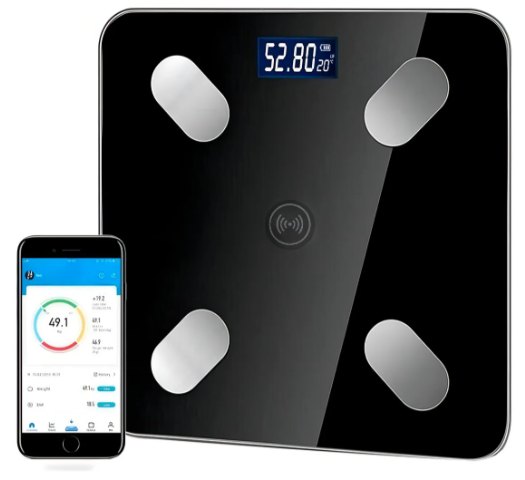 Producto - Balanza De Baño Bluetooth Familiar Ultra Slim 180kg Color Negro